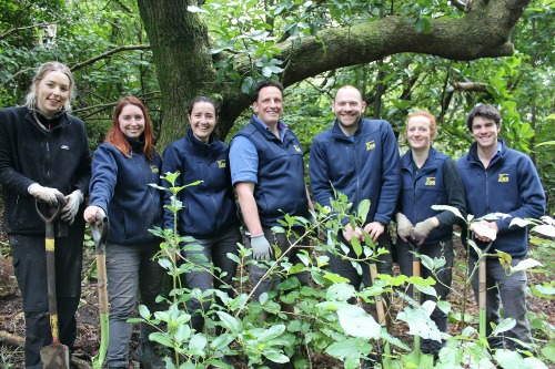 Wellington Zoo staff in the Restoration Site - Aug 2017