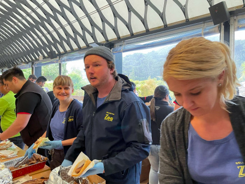 Zoo staff serving Newtown residents