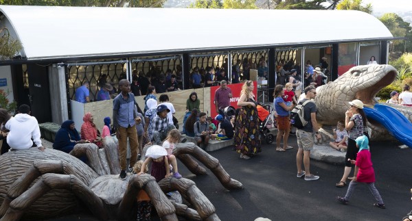 Newtown guests were treated to a free sausage sizzle 